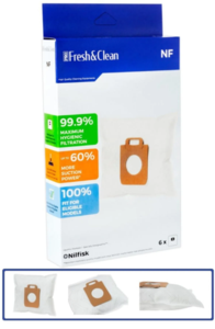 Pro Fresh & Clean Nilfisk Select Comfort Allergy Uyumlu Bez Toz Torbası 6'lı